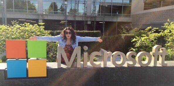 Eve at Microsoft HQ in Redmond, WA