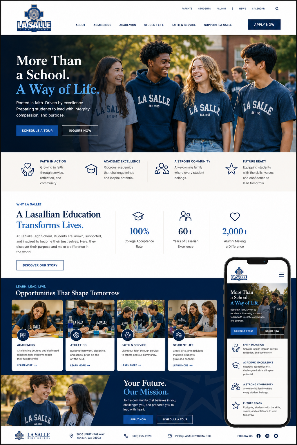 La Salle HS Reimagined Home Page