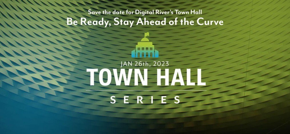 Digital River Company Town Hall Banner Advertisement
